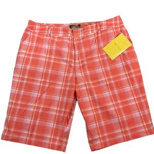 La Cabana Caribbean Joe Orange/Pink Women's Bermuda Shorts Size 20 Casual Island